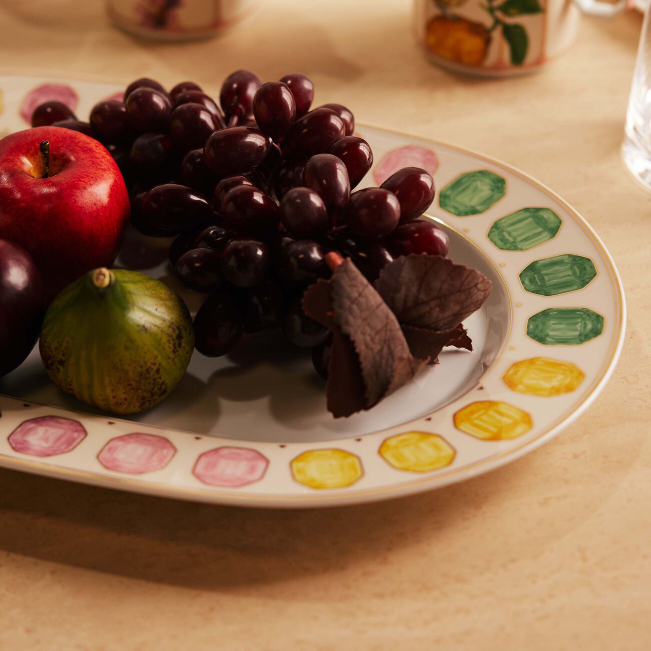 طبق الضيافة آيديليا مارشملو بتصميم بيضاوي الشكل - 40 سم روزنتال طبق الضيافة آيديليا مارشملو بتصميم بيضاوي الشكل   40 سم