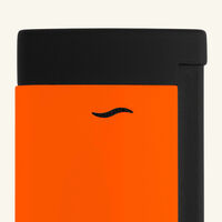 st dupont slim 7 lighter neon orange
