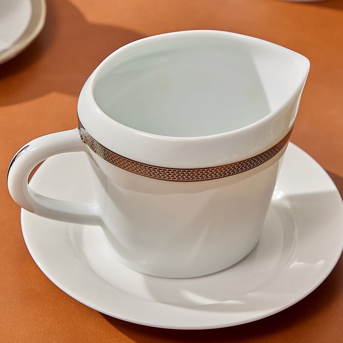 bernardaud maille platine creamer white