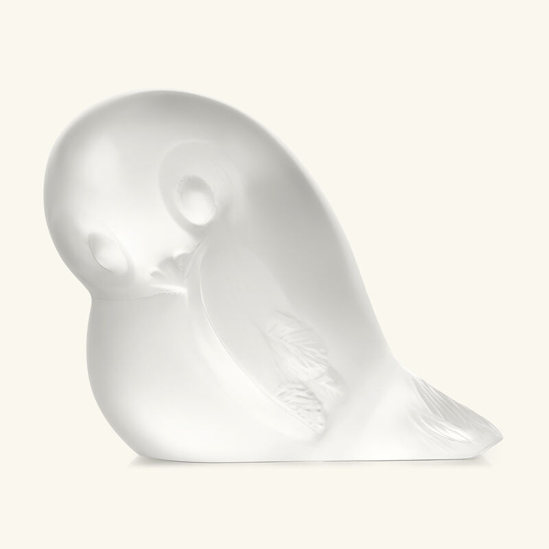 lalique piou tail down sculpture small clear