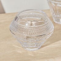 waterford mastercraft copper coast rose vase bowl small clear