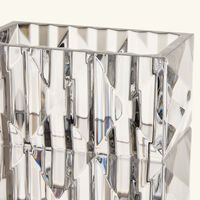 baccarat louxor vase rectangular small clear
