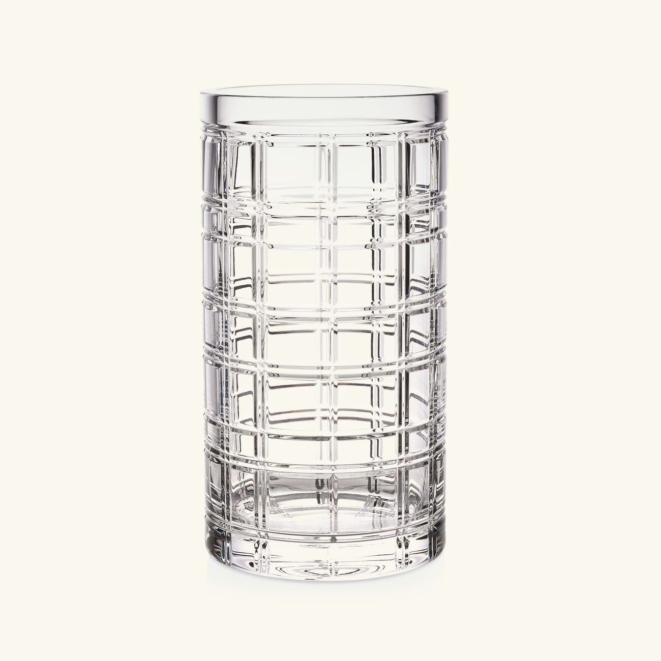 ralph lauren home hudson plaid vase medium clear