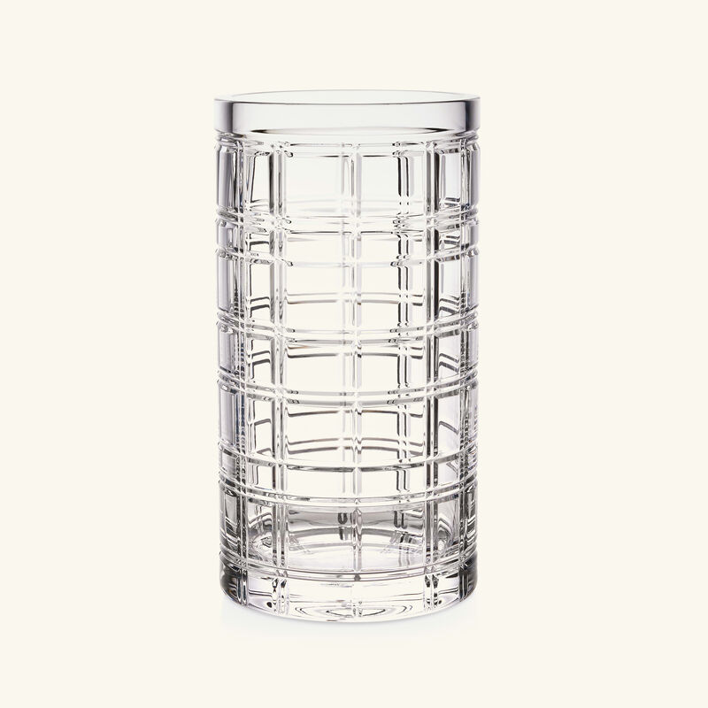 ralph lauren home hudson plaid vase medium clear