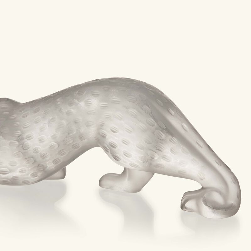 lalique zeila panther sculpture medium clear
