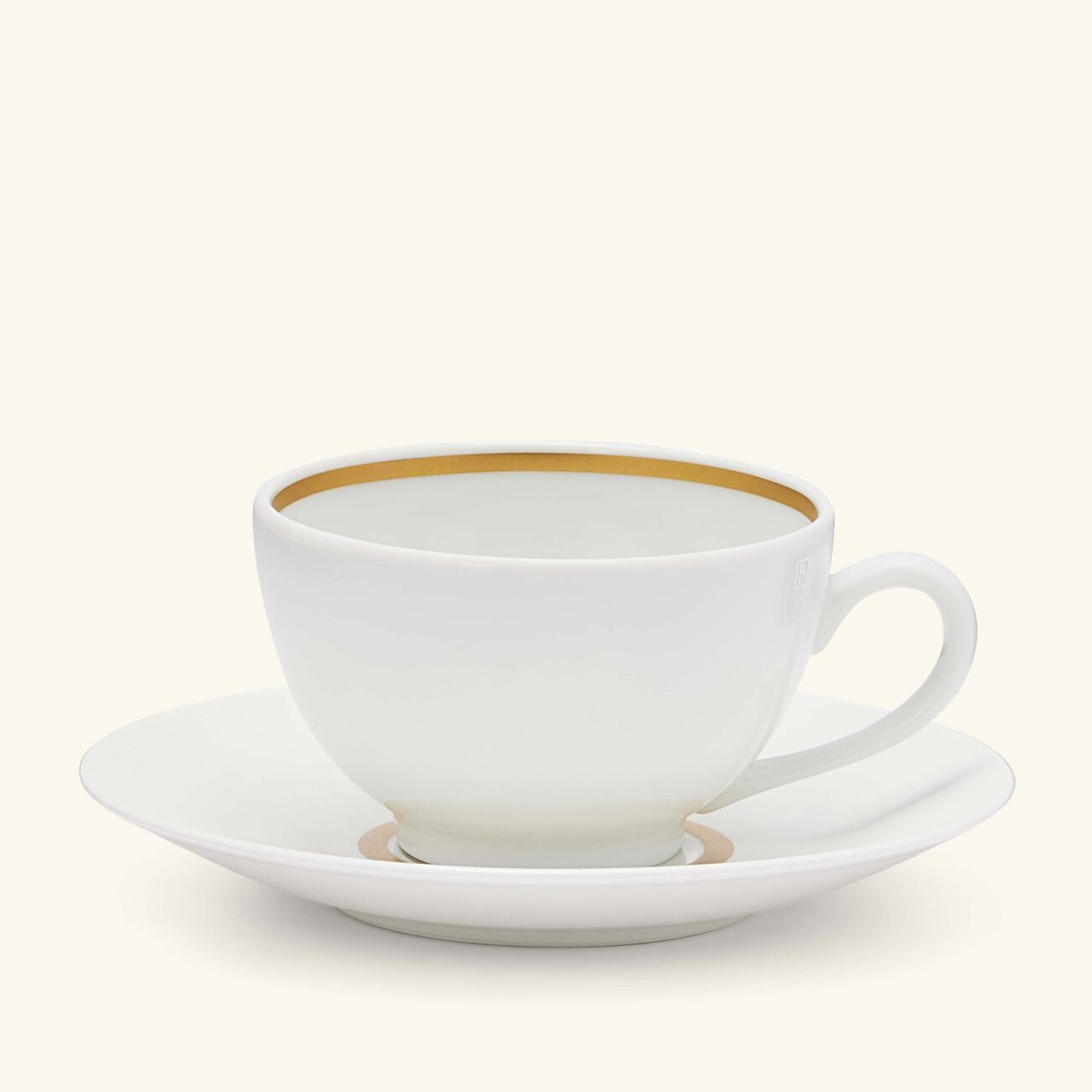 Cronos Or Tea Cup & Saucer White bernardaud cronos or tea cup saucer white