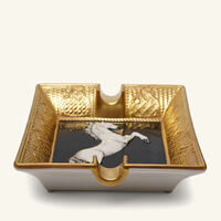 villari tornado ashtray rectangular black