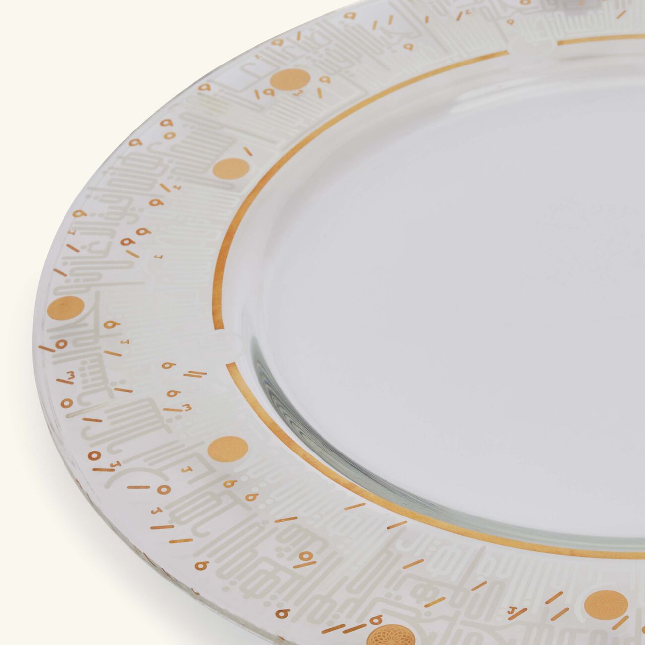 dimlaj hayat underplate round clear 32cm