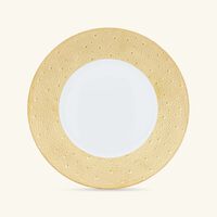 bernardaud ecume dinner plate round gold 26cm