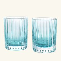 baccarat harmonie drinking glass turquoise set of 2