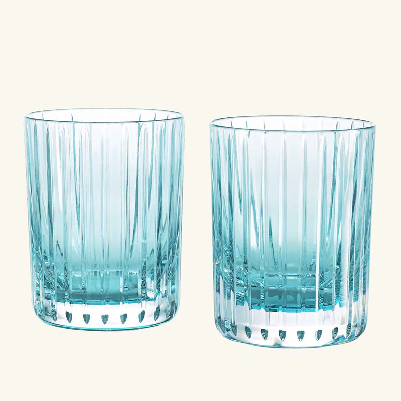 baccarat harmonie drinking glass turquoise set of 2