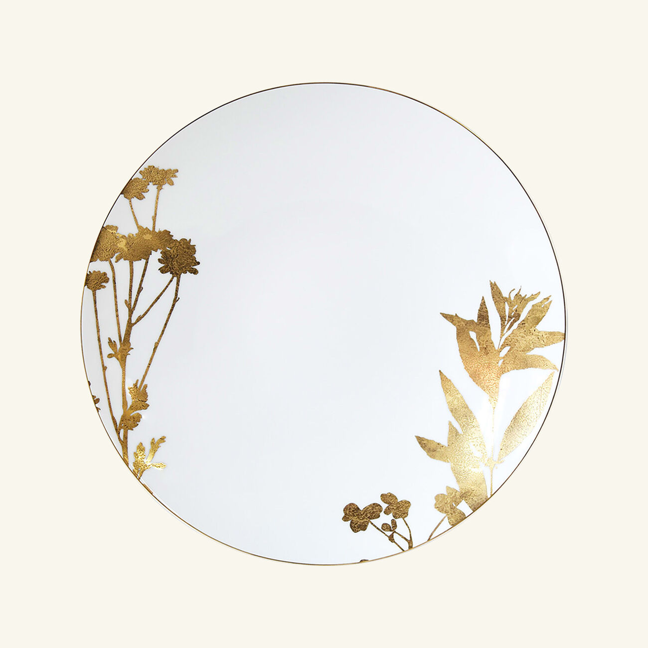bernardaud v g tal or dinner plate round gold 26cm set of 4