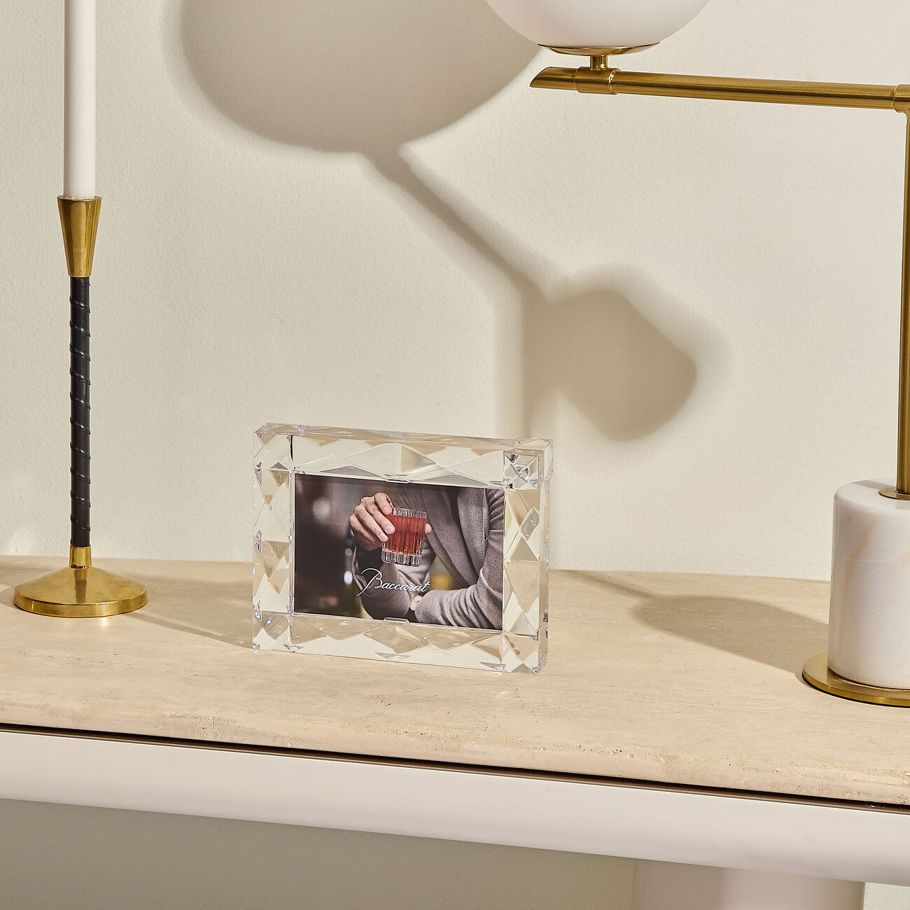baccarat louxor picture frame clear 4x6
