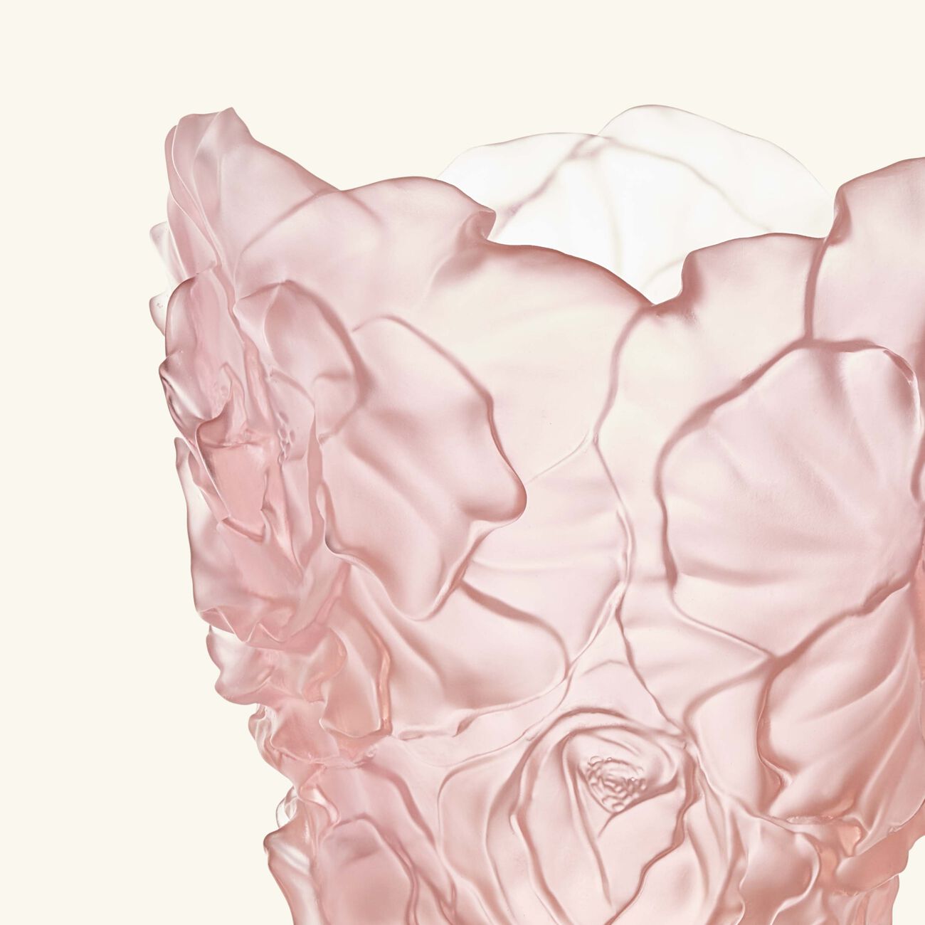 daum camellia vase large pink