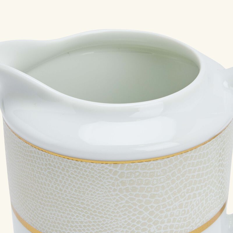 bernardaud sauvage blanc milk pitcher gold