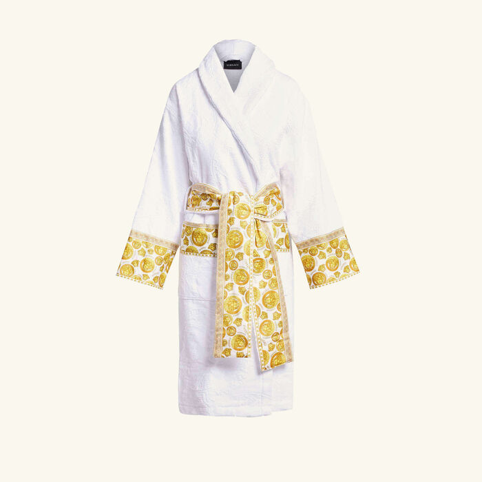versace medusa amplified bath robe small white