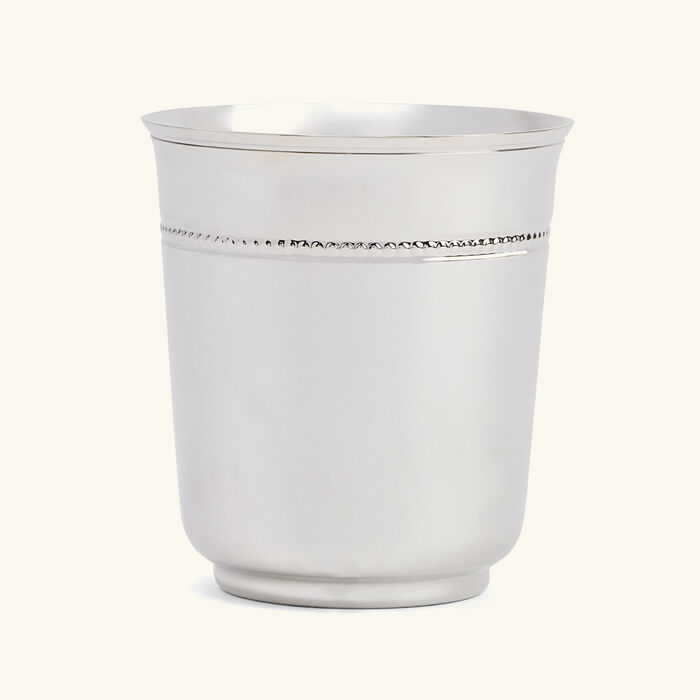 christofle perles baby cup silver plated