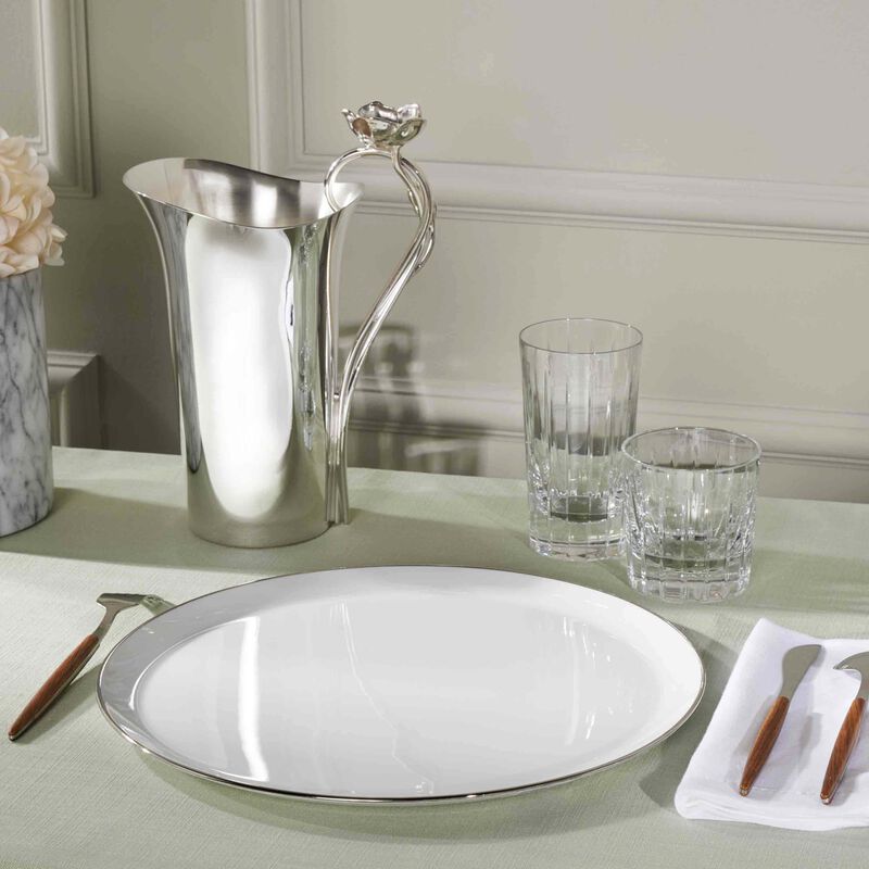 christofle albi serving platter oval silver 31cm