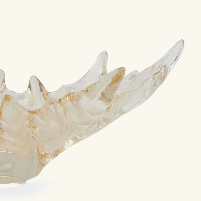 lalique champs lys es centerpiece large gold