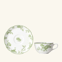 bernardaud albertine tea cup   saucer white set of 4