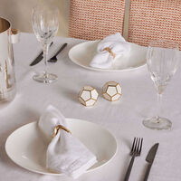 l objet pentagon spice jewels salt and pepper shakers white set of 2
