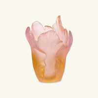 Tulipe Vase Amber Pink Small Limited Edition daum tulipe vase amber pink small limited edition