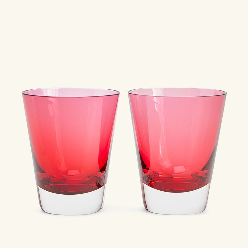 Mosaique Drinking Glass Red Set Of 2 baccarat mosaique drinking glass red set of 2