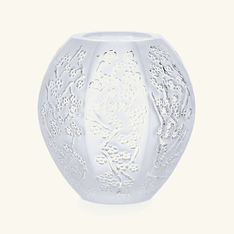 lalique sakura vase mini clear