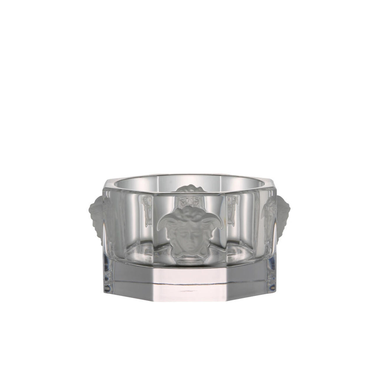 versace medusa lumiere bottle coaster clear