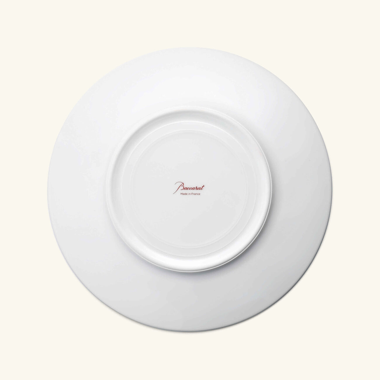 baccarat arcadia bread plate round red 16cm