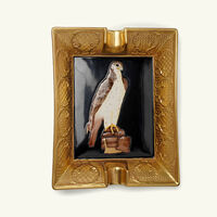 Falcon Ashtray Rectangular Gold villari falcon ashtray rectangular gold