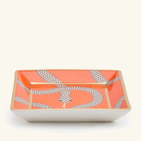 jonathan adler eden trinket tray rectangular small orange set of 4