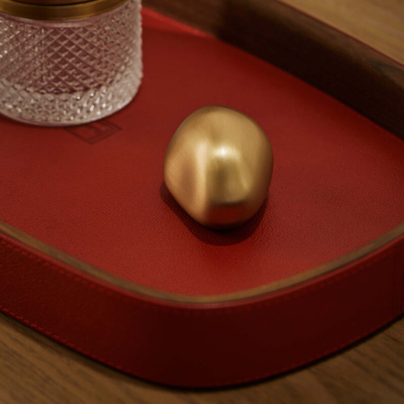 Pebble Trinket Tray Rectanglular Small Red assouline pebble trinket tray rectanglular small red