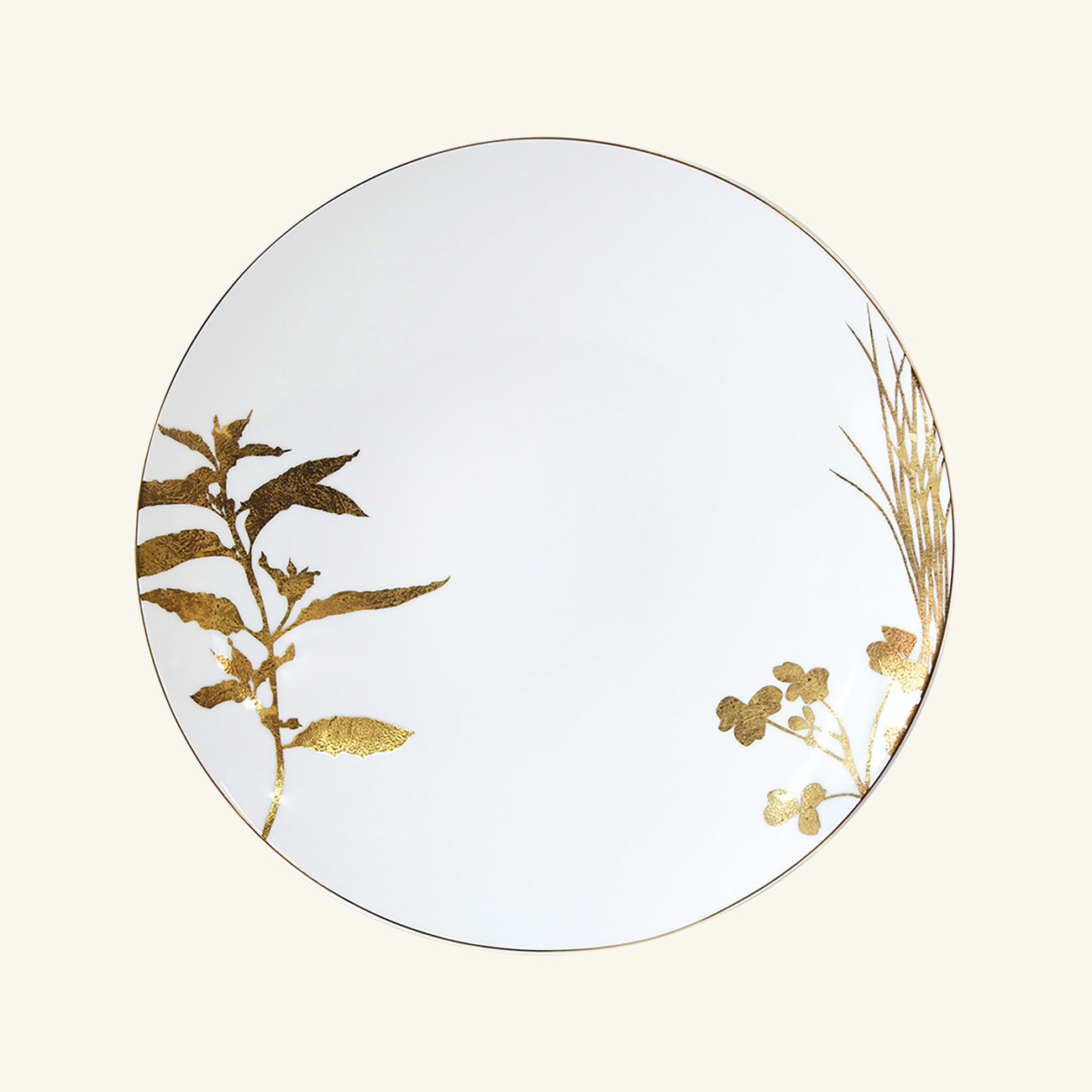 bernardaud v g tal or dinner plate round gold 26cm set of 4