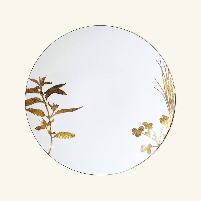 bernardaud v g tal or dinner plate round gold 26cm set of 4