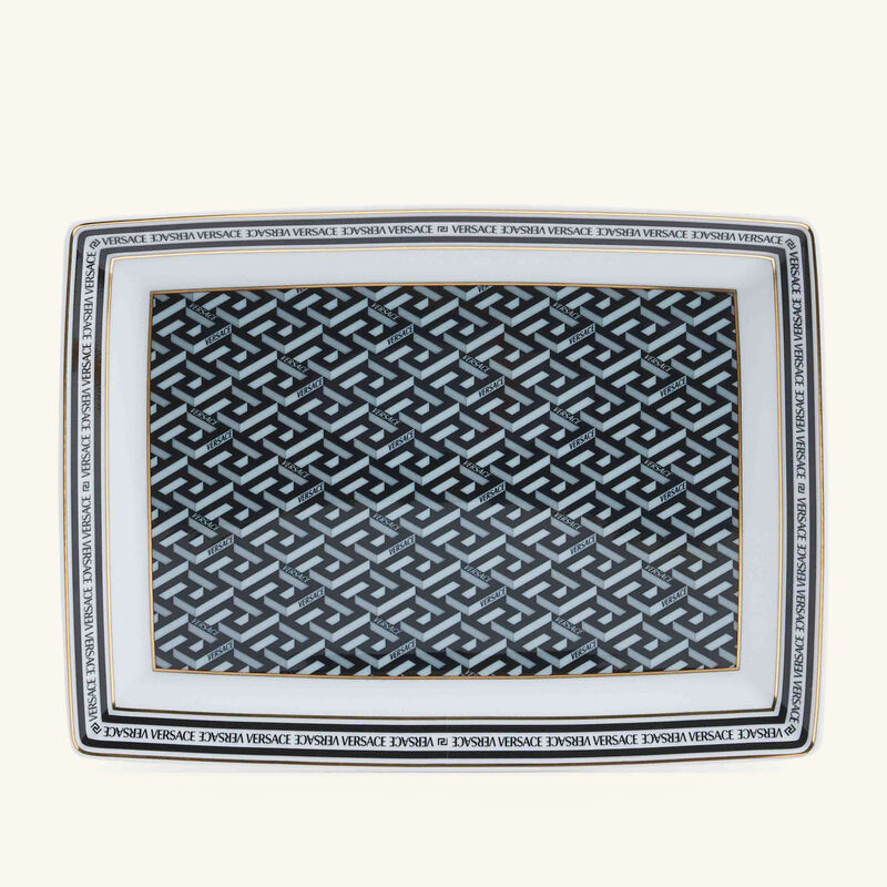 La Greca Signature Serving Platter Rectangular 21cm versace la greca signature serving platter rectangular 21cm