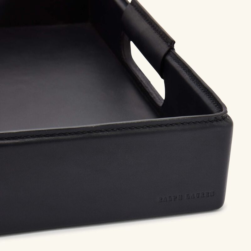 Wyatt Serving Tray Rectangular Large Black ralph lauren home wyatt serving tray rectangular large black
