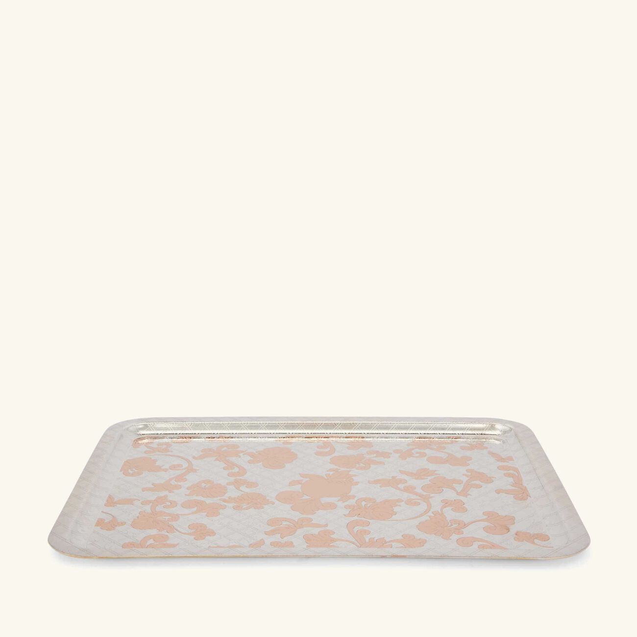 كريستوفل صينية جاردان ديدن مستطيلة كبيرة باللون الفضي