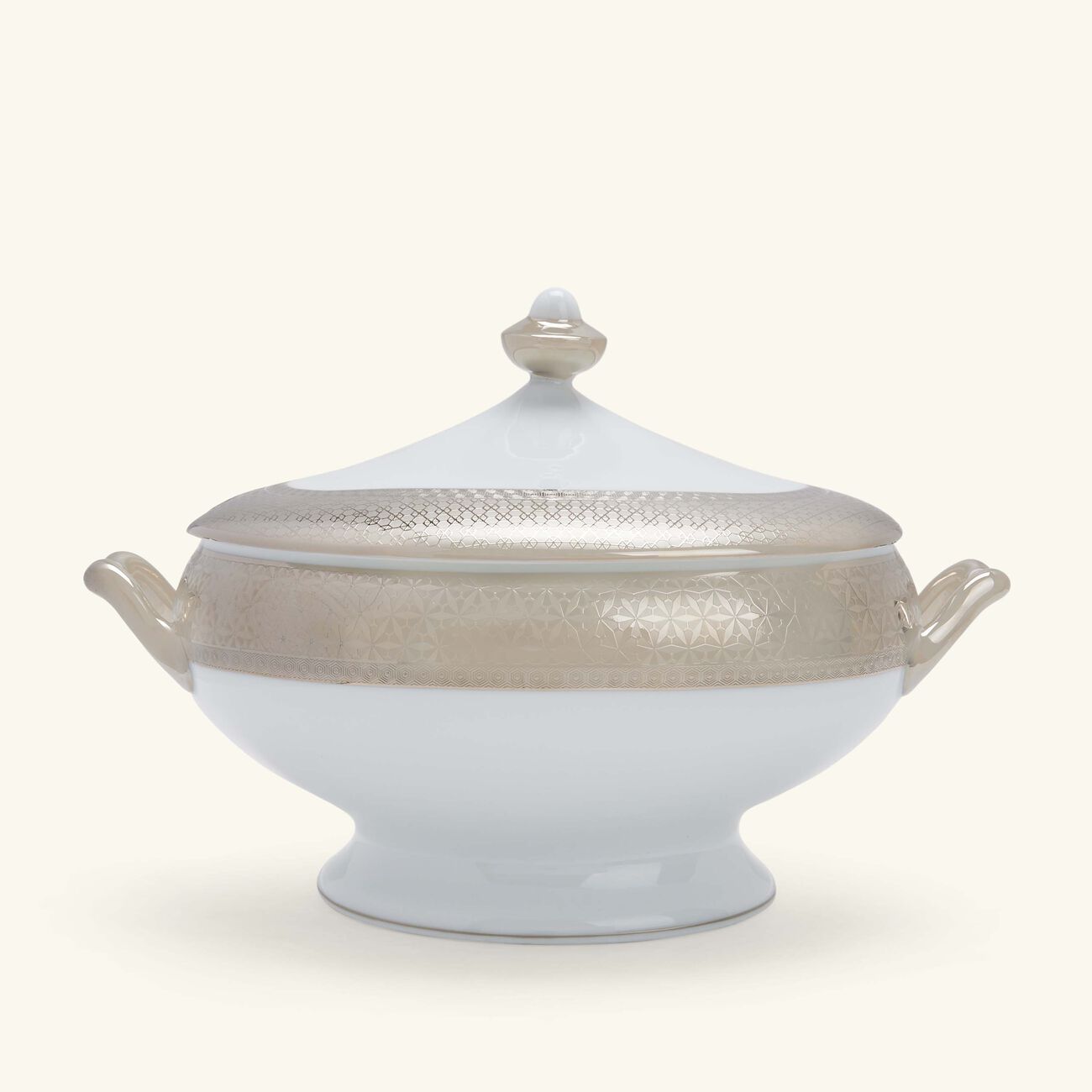bernardaud divine soup tureen silver