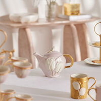 villari tulip coffee pot pink