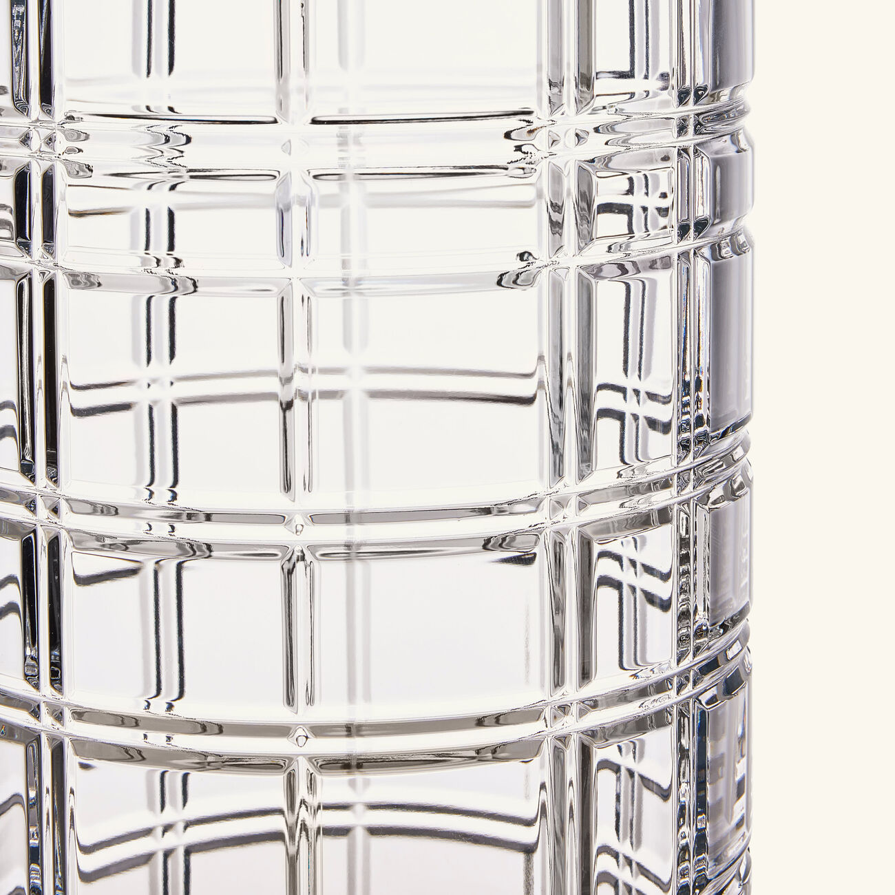 ralph lauren home hudson plaid vase medium clear