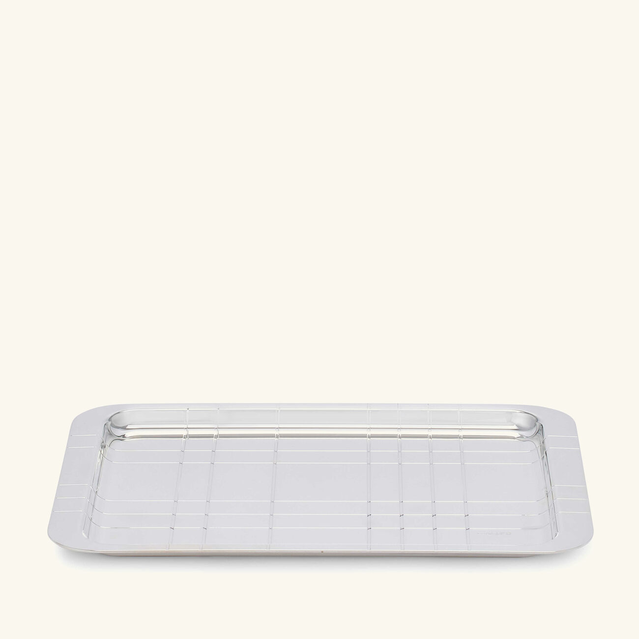 christofle graphik serving tray rectangular medium silver