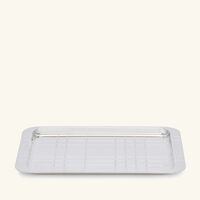 christofle graphik serving tray rectangular medium silver