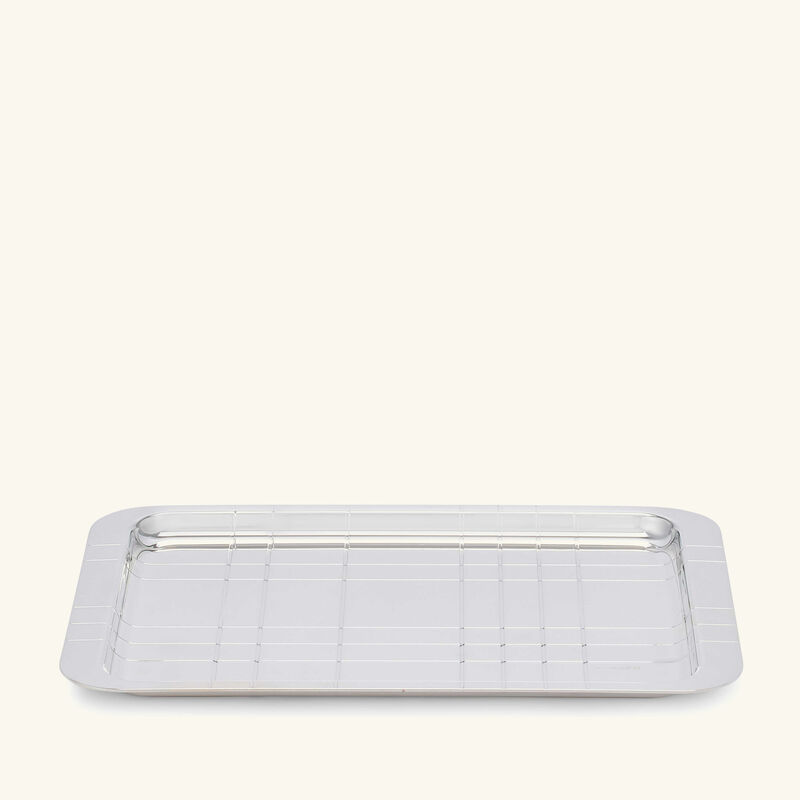 christofle graphik serving tray rectangular medium silver