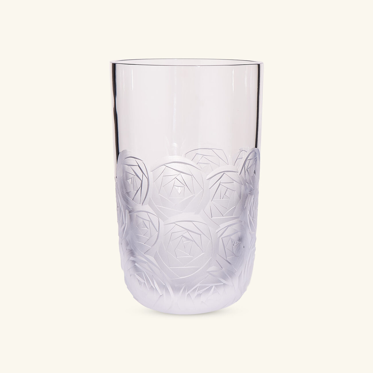 ruckl heroine roses tall drinking glass clear