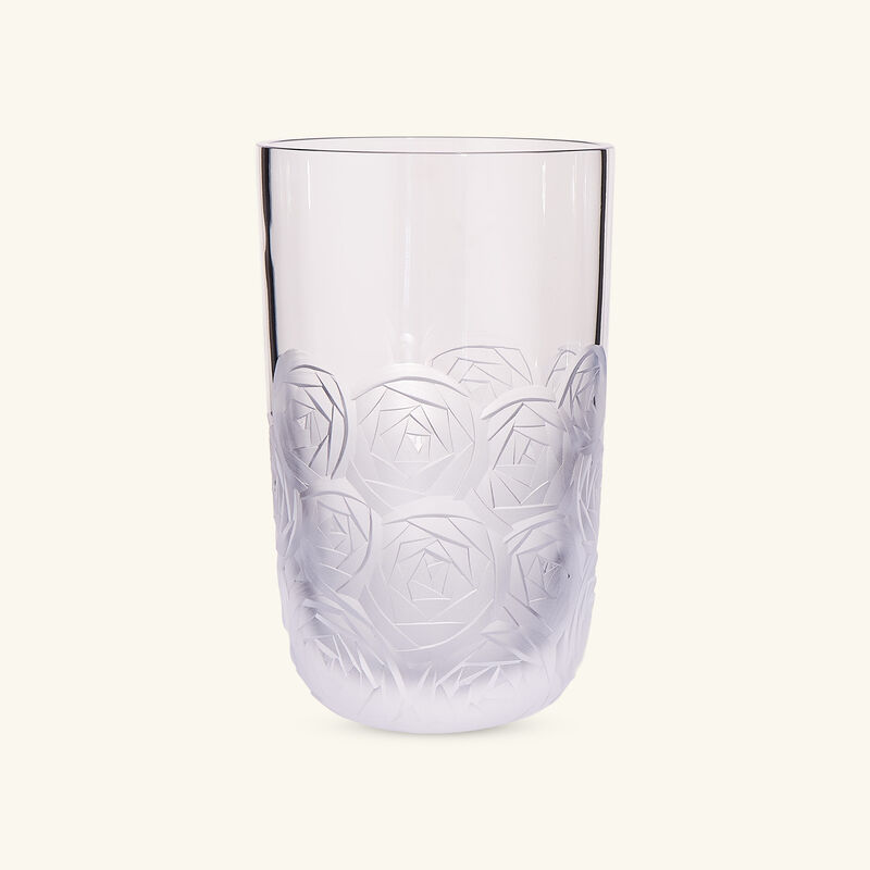 ruckl heroine roses tall drinking glass clear