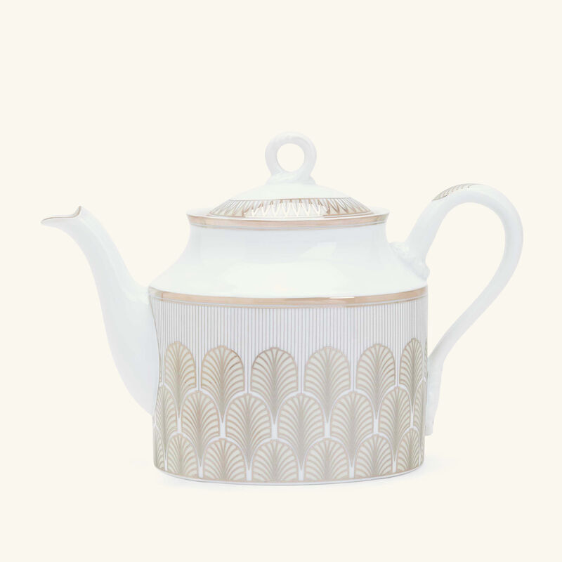 ginori 1735 magnifico tea pot gold