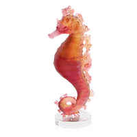 Amber Red Seahorse Mer De Corail Amber Red Seahorse Mer De Corail, small