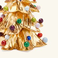 villari christmas tree ornament small gold