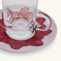 Peacock Tea Cup & Saucer Red villari peacock tea cup saucer red